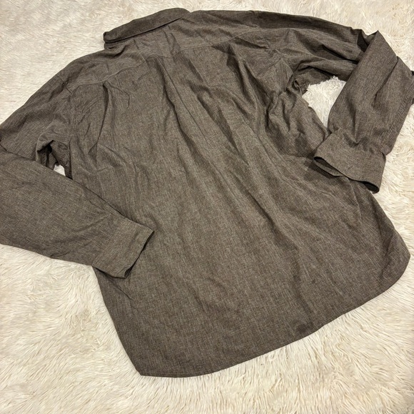 Men's Merrell Opti Wick UPF 30 Button Front Long Sleeve Shirt Gray XL - Picture 6 of 9